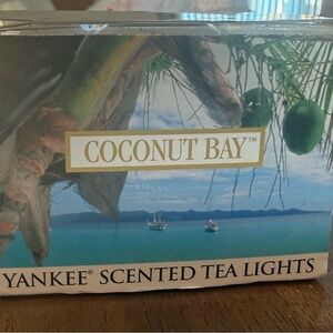 NOS Yankee Candle Tea Lights – Coconut Bay Scent – 12 Count – New Old Stock